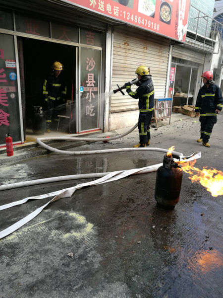 圖為：事故現(xiàn)場。消防供圖